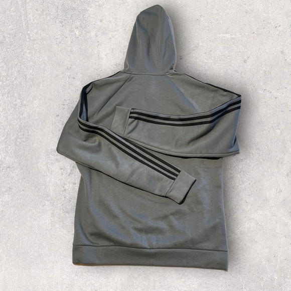 Adidas Hoodie Sweatshirt Gray - Picture 7 of 10